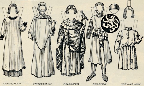 'The Gallery of British Costume: What Men and Women Wore In Henry III's Time', c1934. Artist: Unknown.