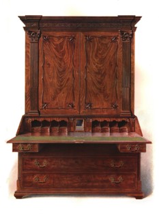 Writing cabinet, 1906. Artist: Shirley Slocombe.