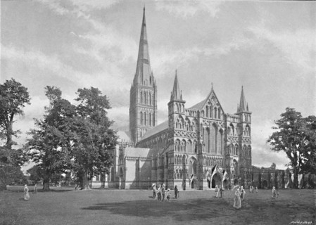 'Salisbury Cathedral: West Front', c1896. Artist: GW Wilson and Company.