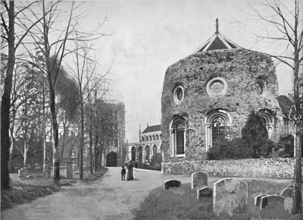 'Bury St. Edmunds: Tower, Church and Abbey', c1896. Artist: GA Nichols.