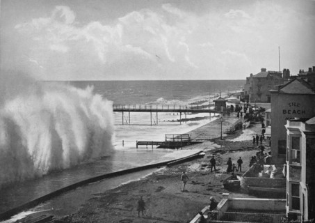 'A Big Sea at Bognor', c1896. Artist: Poulton & Co.