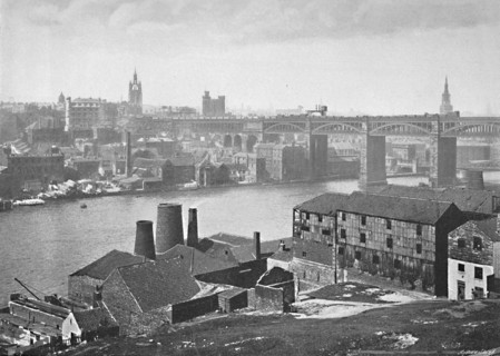 'Newcastle-on-Tyne, from the Rabbit Banks', c1896. Artist: M Aunty.