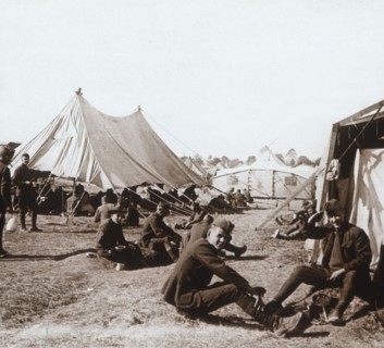 American camp, Melette, France, c1914-c1918. Artist: Unknown.
