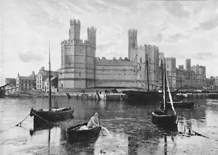 'Carnarvon Castle', c1896. Artist: I Slater.