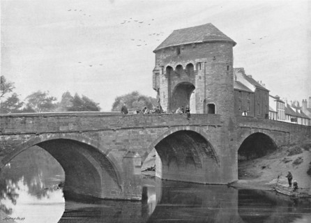 'Monnow Bridge and Gatehouse, Monmouth', c1896. Artist: R Tudor Williams.