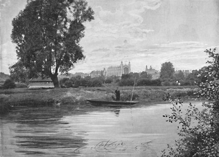 'Eton: The College Chapel', c1896. Artist: Valentine & Sons.