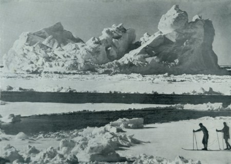 'A Berg Breaking Up in the Pack', c1910?1913, (1913). Artist: Herbert Ponting.
