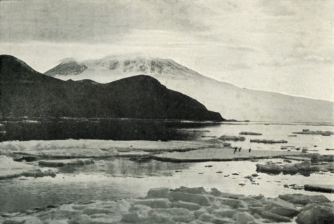 'Entering McMurdo Sound - Cape Bird and Mount Erebus', c1910?1913, (1913). Artist: Herbert Ponting.