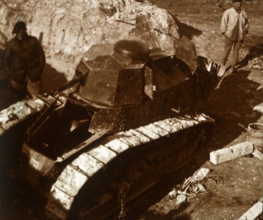 French tank, c1914-c1918. Artist: Unknown.