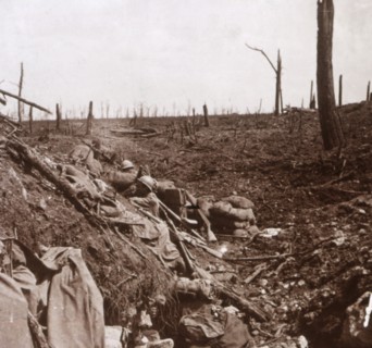 Trenches, Vaux, northern France, c1914-c1918. Artist: Unknown.