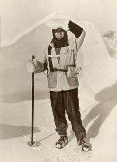 'Captain Scott Wearing The Wallet in Which He Carried His Sledging Journals', c1910-1911, (1913). Artist: Herbert Ponting.