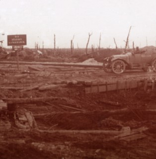 Langemarck station, Flanders, Belgium, c1914-c1918. Artist: Unknown.