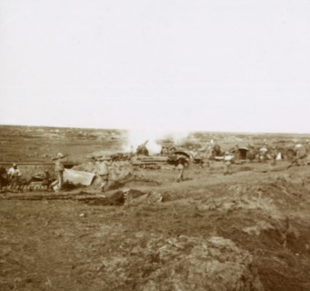 Battery action, c1914-c1918. Artist: Unknown.
