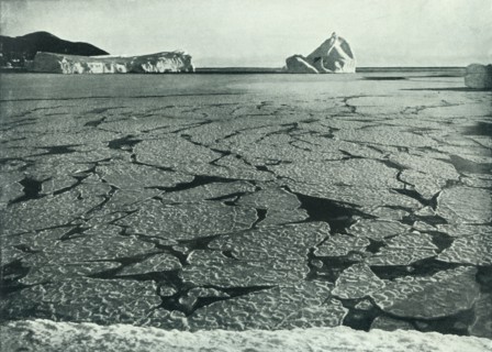 'Pancake Ice Forming Into Floes Off Cape Evans', c1910?1913, (1913).  Artist: Herbert Ponting.