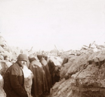 Trenches, Tahure, northern France, c1914-c1918. Artist: Unknown.