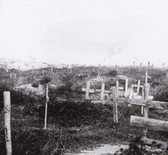 Graves, Massiges, northern France, c1914-c1918.  Artist: Unknown.