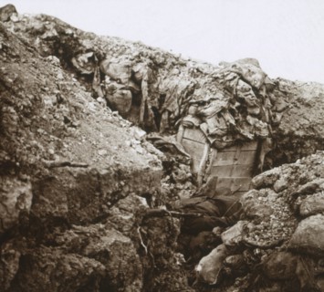 Trenches, Champagne, northern France, c1914-c1918. Artist: Unknown.
