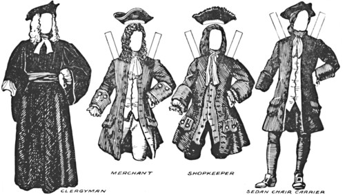 'The Gallery of British Costume: Some of the Dresses Worn in Anne's Reign', c1934. Artist: Unknown.