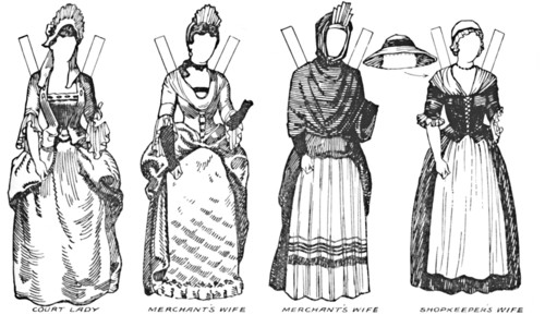 'The Gallery of British Costume: Some of the Dresses Worn in Anne's Reign', c1934. Artist: Unknown.