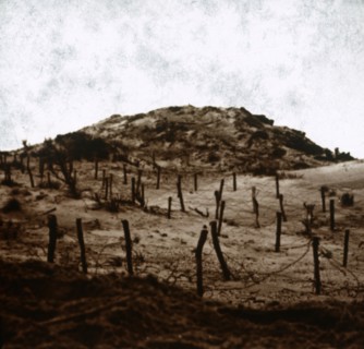 Trenches at Mamelon Vert, Nieuwpoort, Flanders, Belgium, c1914-c1918. Artist: Unknown.