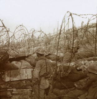 Fosse Froide trench, Champagne, northern France, c1914-c1918. Artist: Unknown.