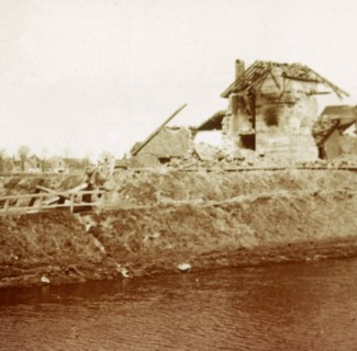 Lock-keeper's house, Nieuwpoort, Flanders, Belgium, c1914-c1918. Artist: Unknown.
