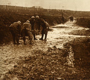 French soldiers, Froideterre, France, c1914-c1918. Artist: Unknown.
