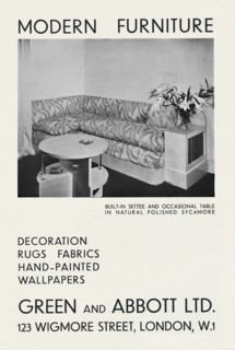 'Modern Furniture - Green and Abbott Ltd.', 1933. Artist: Unknown.