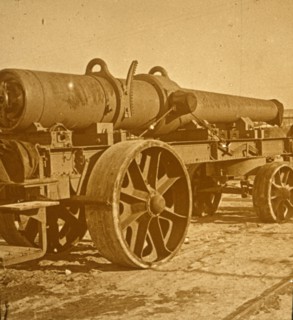 Heavy artillery, 1917 Offensive. Artist: Unknown.