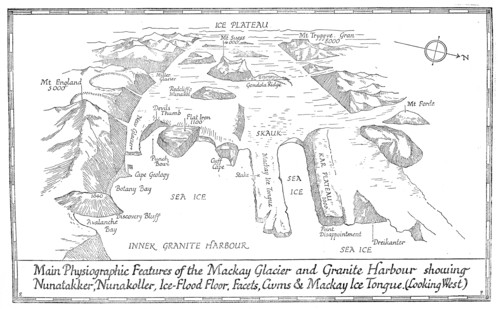 'Main Physiographic Features of the Mackay Glacier and Granite Harbour', 1913. Artist: Unknown.