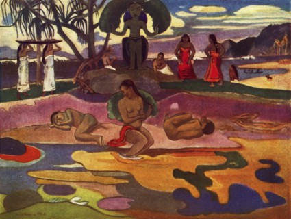 'The Day of the God (Mahana No Atua)', 1936. Artist: Paul Gauguin.