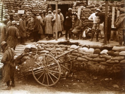 First-aid post, Ablain-Saint-Nazaire, Northern France, c1914-c1918. Artist: Unknown.