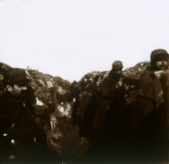 French soldiers in trenches, Vermelles, Northern France, c1914-c1918. Artist: Unknown.