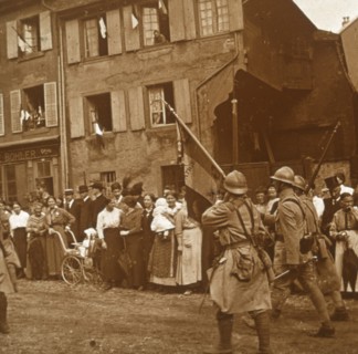 Alsace is taken, c1914-c1918. Artist: Unknown.