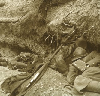 Siesta, Verdun, northern France, 1916. Artist: Unknown.