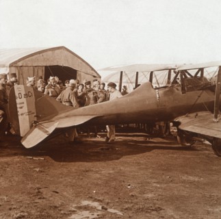 Return of fighter plane, c1914-c1918. Artist: Unknown.