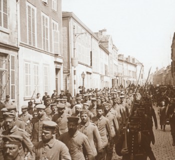Prisoners, Chalons, northern France, c1914-c1918.  Artist: Unknown.