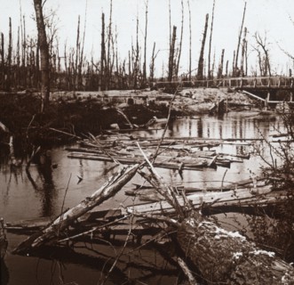 The River Ailette, northern France, c1914-c1918. Artist: Unknown.