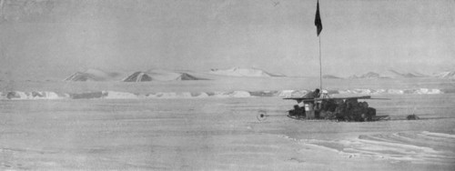 'The Wilson Piedmont Glacier, Showing the Continuous Ice Cliffs', c1911, (1913). Artist: Frank Debenham.