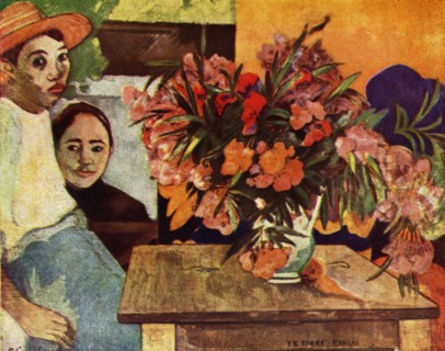 'Peasants with Flowers', 1936. Artist: Paul Gauguin.