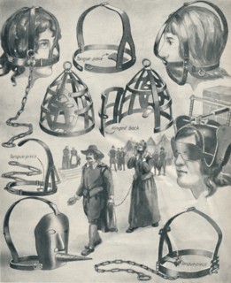 'An Iron Bridle for a Scold's Tongue', c1934. Artist: Unknown.