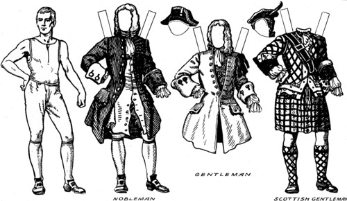 'Gallery of Historic Costume: What People Wore in Early Georgian Days', c1934. Artist: Unknown.