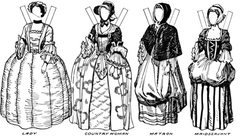 'Gallery of Historic Costume: What People Wore in Early Georgian Days', c1934. Artist: Unknown.