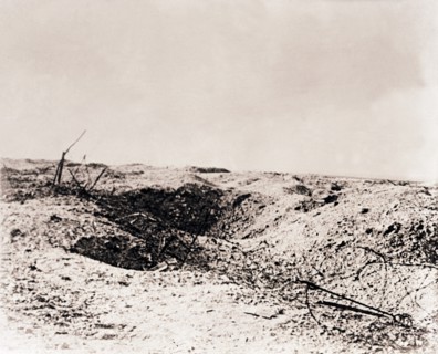 Battlefield, Tahure, northern France, c1914-c1918. Artist: Unknown.