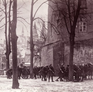 Troops, Aachen, Germany, c1914-c1918. Artist: Unknown.