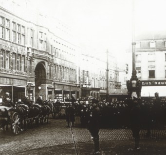 Belgian troops, Aachen, Germany, c1914-c1918. Artist: Unknown.