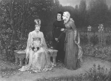 'Queen Isabella and her ladies', c1870. Artist: Thomas Sherratt.