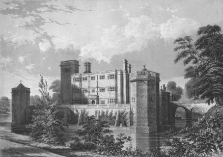 Caverswall Castle, Staffordshire, 1845. Artist: WL Walton.