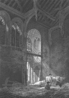 The Great Hall, Eltham Palace, Kent, 1804. Artist: J Storer.