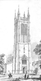 Saint Peter's Church, Evercreech, Somerset, c1850s. Artist: Unknown.